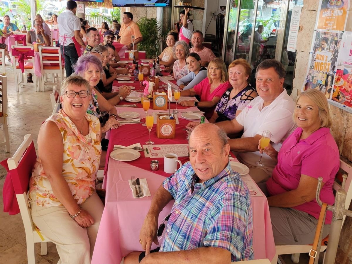 Seaside Rotarians Attend Pink Brunch for Breast Cancer